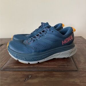 Hoka Stinson Atr 6‎ blue athletic running shoes sneakers women’s 9